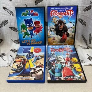 Set of 4 20th Century Fox Animated Movie DVDs